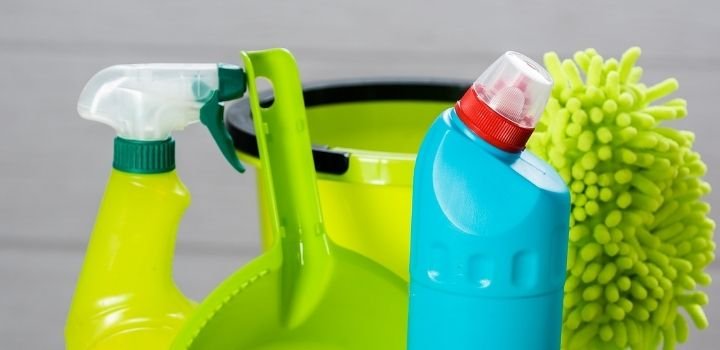 Cleaning and cleaning accessories, Cleaning Service Concept.