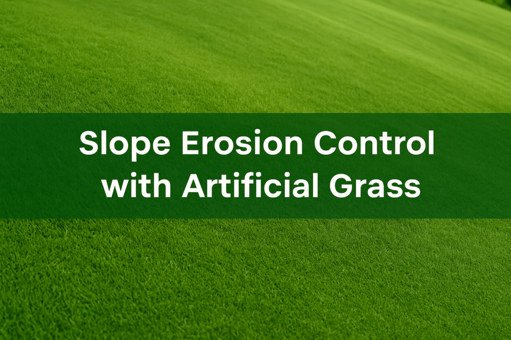 Slope Erosion Control with Artificial Grass