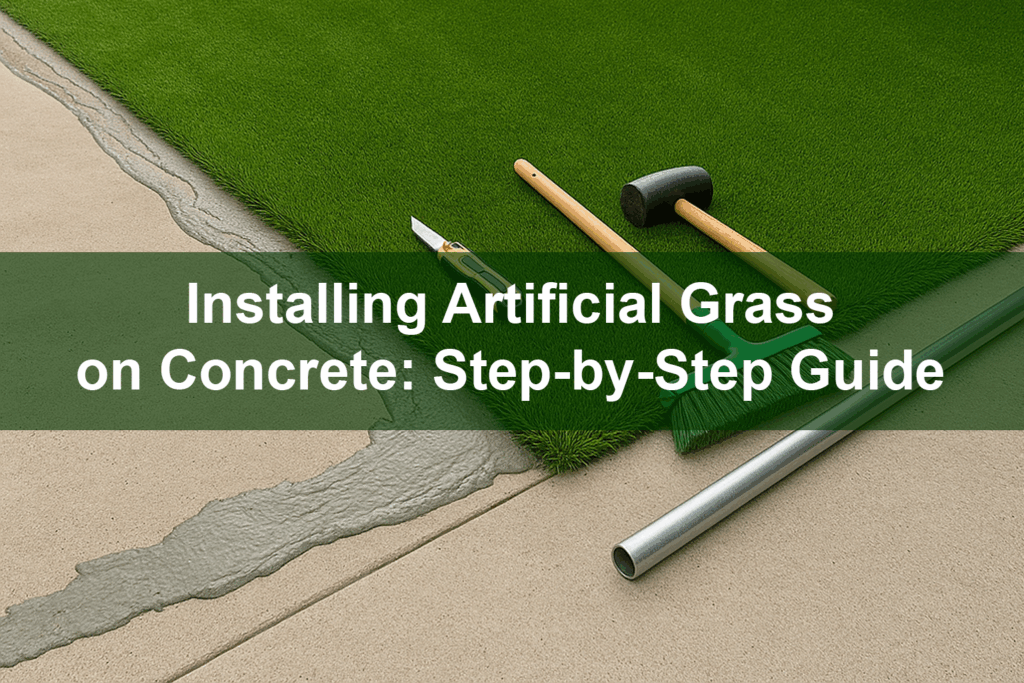 Installing Artificial Grass on Concrete: Step-by-Step Guide