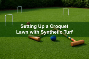 Setting Up a Croquet Lawn with Synthetic Turf
