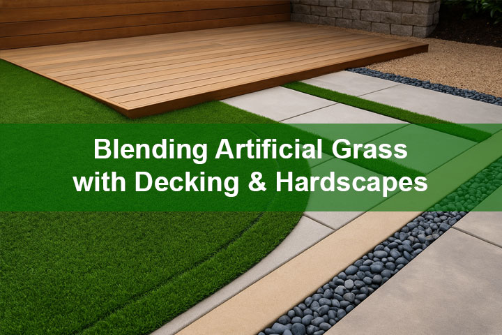 Blending Artificial Grass with Decking & Hardscapes