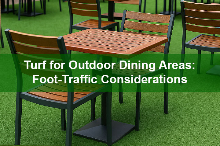 Turf for Outdoor Dining Areas: Foot-Traffic Considerations