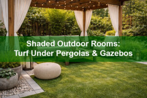 Shaded Outdoor Rooms: Turf Under Pergolas & Gazebos
