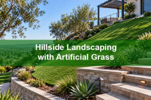 Hillside Landscaping with Artificial Grass