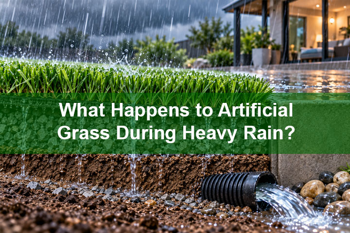 What Happens to Artificial Grass During Heavy Rain?